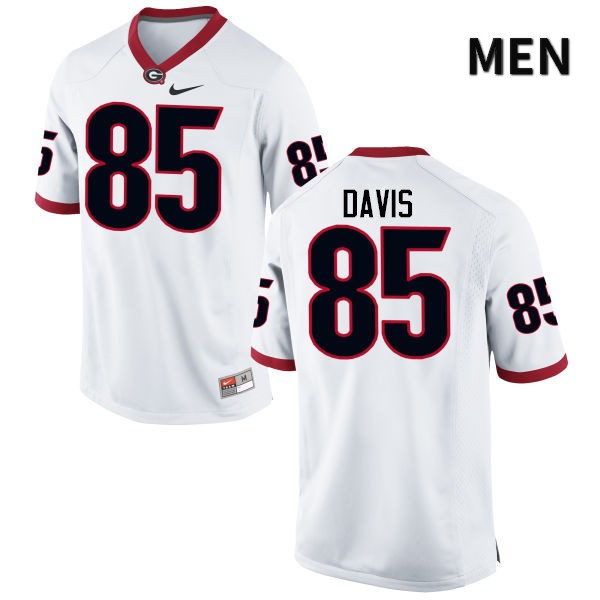 Georgia Bulldogs Men's Jordan Davis #85 White Stitched College UGA Football Jersey 23MM017YL